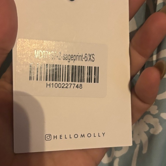 HELLO MOLLY coolest kind dress in sage size XS NEW - Picture 8 of 8